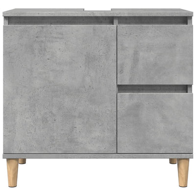 Pesuallaskaappi betoni harmaa 65x33x60 cm suunniteltu puu
