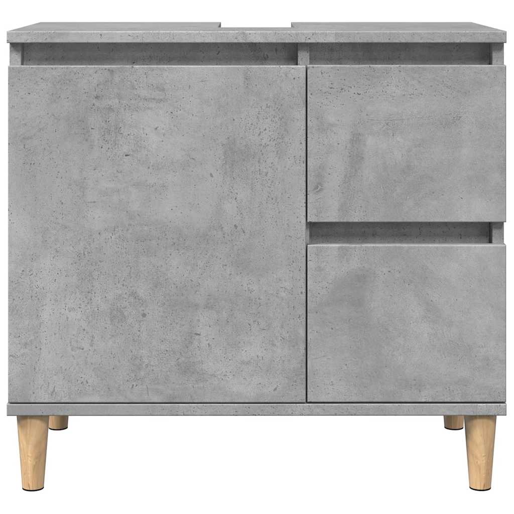 Harmaa pesuallaskaappi Calipso 65x33x60cm (suunniteltu puu)