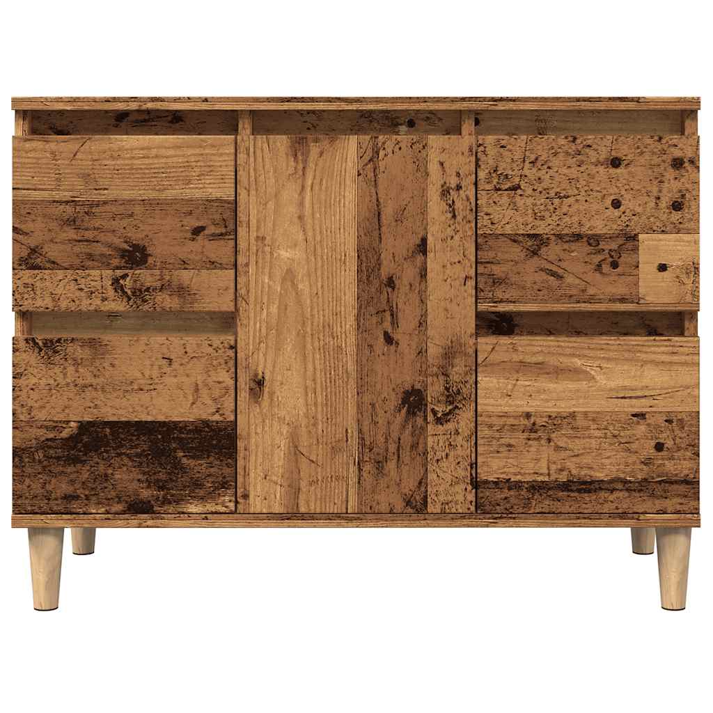 Vanha puu pesuallaskaappi Josa 80x33x60cm (puinen)