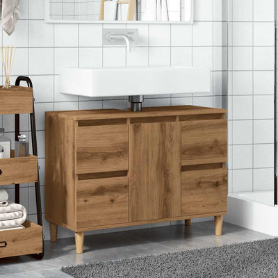 Pesuallaskaappi käsityöläinen tammi 80x33x60 cm tekninen puu