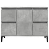 Pesuallaskaappi betoninharmaa 80x33x60 cm tekninen puu