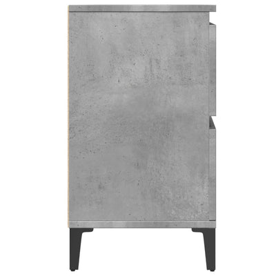 Pesuallaskaappi betoninharmaa 80x33x60 cm tekninen puu