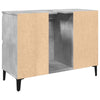 Pesuallaskaappi betoninharmaa 80x33x60 cm tekninen puu