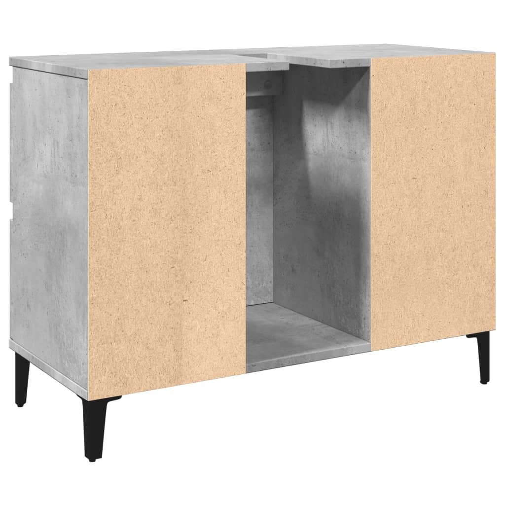 Betoninharmaa pesuallaskaappi Sinza 80x33x60cm (puinen)