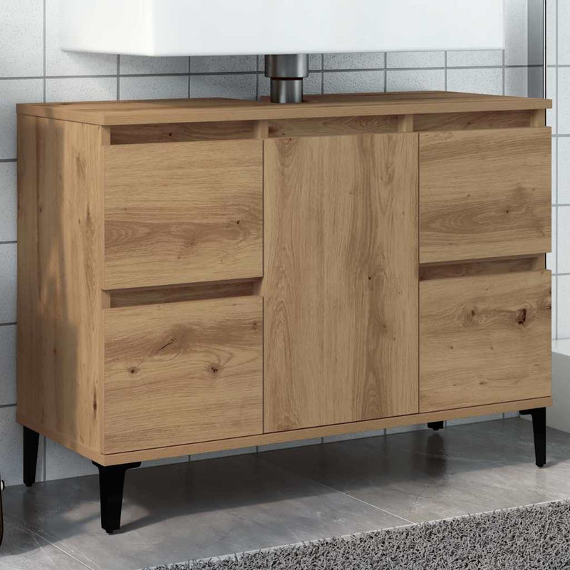 Pesuallaskaappi käsityöläinen tammi 80x33x60 cm tekninen puu