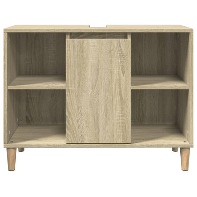 Kylpyhuoneen kaappi Sonoma-tammi 80x33x60 cm tekninen puu