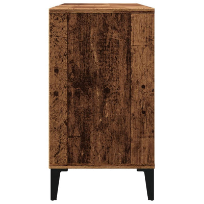 Pesuallaskaappi vanhaa puuta 80x33x60 cm tekninen puu