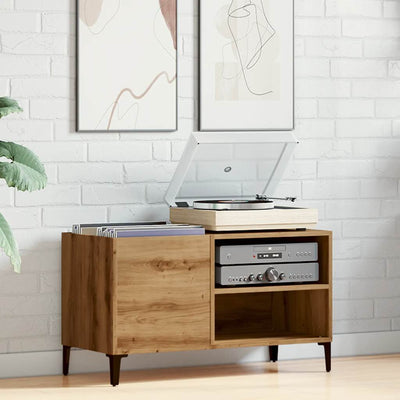 LP-levyjen säilytyskaappi artesaani tammi 84,5x38x48 cm puu