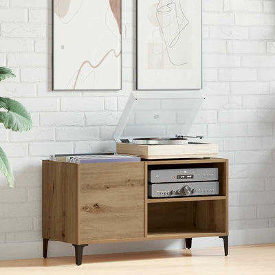 Artesaani tammi lp-levyjen säilytyskaappi Bopi 84,5x38x48cm (puu)