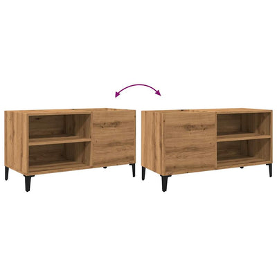 LP-levyjen säilytyskaappi artesaani tammi 84,5x38x48 cm puu