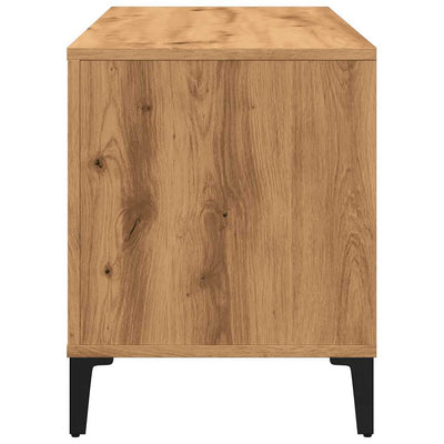 LP-levyjen säilytyskaappi tammi 100x38x48 cm tekninen puu