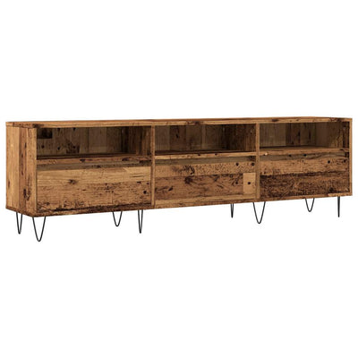 TV-taso vanhaa puuta 150x30x44,5 cm tekninen puu
