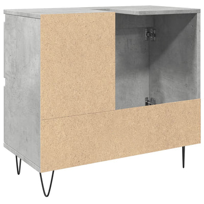 Pesuallaskaappi betoninharmaa 65x33x60 cm tekninen puu