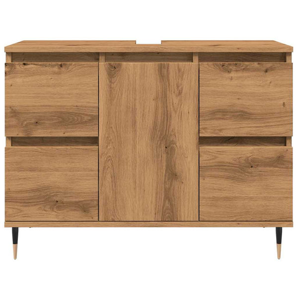 Kylpyhuoneen kaappi artesaani tammi 80x33x60 cm tekninen puu