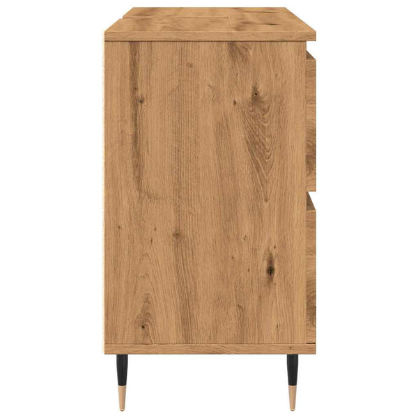 Kylpyhuoneen kaappi artesaani tammi 80x33x60 cm tekninen puu