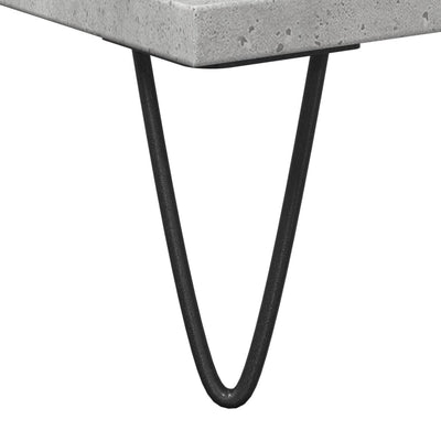 Kylpyhuoneen kaappi betoninharmaa 80x33x60 cm tekninen puu
