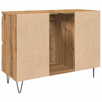 Kylpyhuoneen kaappi artesaani tammi 80x33x60 cm tekninen puu