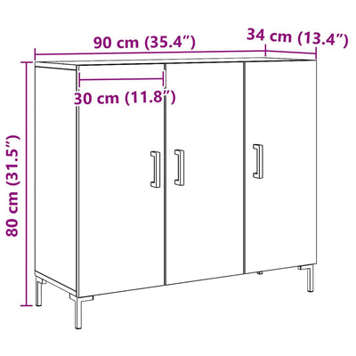 Tammi senkki artesaani Adiel 90x34x80cm (puinen)