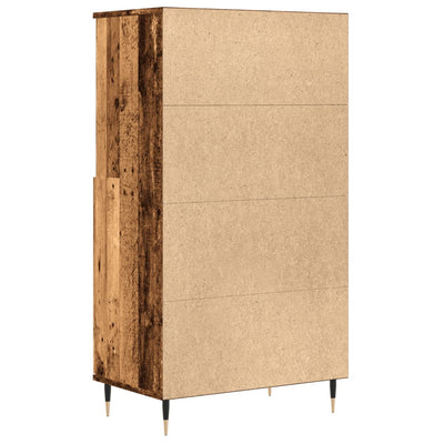 Kaappi vanha puu 60x36x110 cm tekninen puu