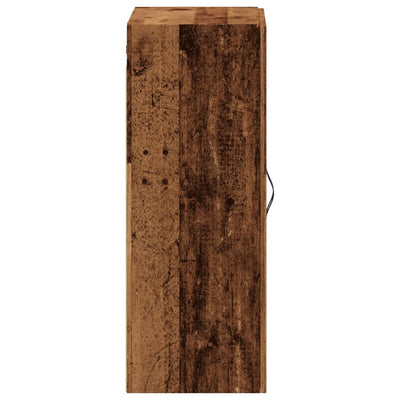 Seinäkiinnitettävä kaappi vanha puu 69,5x34x90 cm tekninen puu