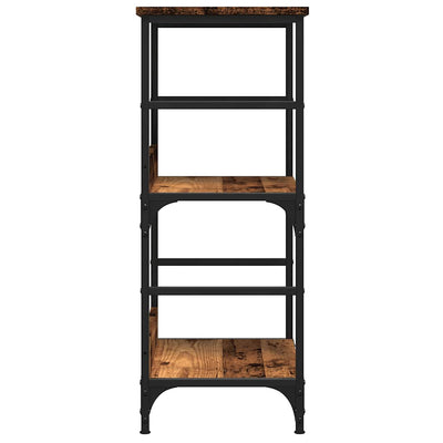 Vanha puu kirjakaappi Ohanes 50x33x82cm (suunniteltu puu)