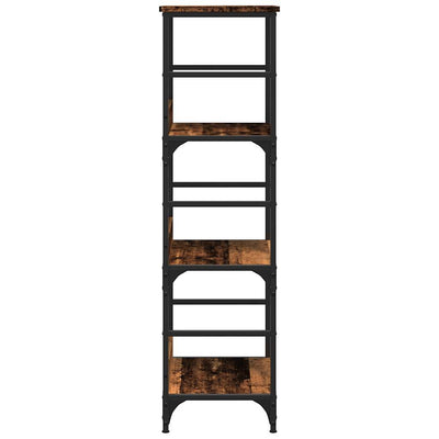 Vanha puu kirjahylly Ohanes 50x33x117,5cm (lastulevy)