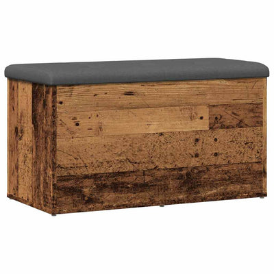 Säilytyspenkki vanhaa puuta 82x42x45 cm lastulevy