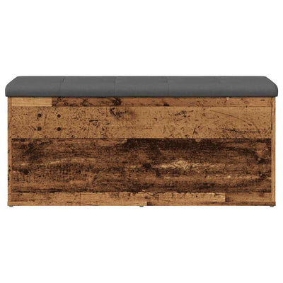 Säilytyspenkki vanhaa puuta 102x42x45 cm lastulevy