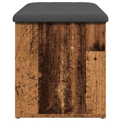 Säilytyspenkki vanhaa puuta 102x42x45 cm lastulevy