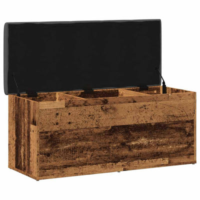 Säilytyspenkki vanhaa puuta 102x42x45 cm lastulevy