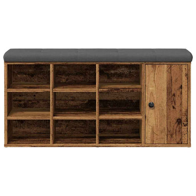 Kenkäteline vanha puu 102x32x50 cm tekninen puu