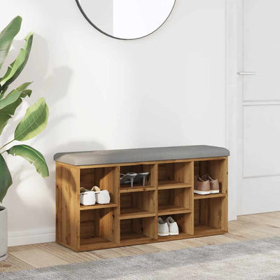kenkäpenkki Artisan Oak 102x32x50 cm Engineered Wood