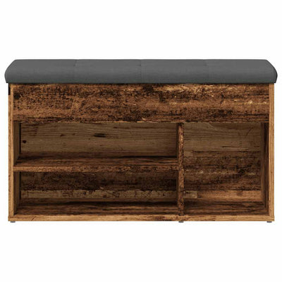 Kenkien säilytyspenkki vanhaa puuta 82x32x45,5 cm lastulevy
