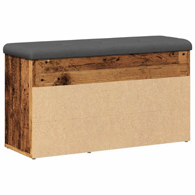 Kenkien säilytyspenkki vanhaa puuta 82x32x45,5 cm lastulevy