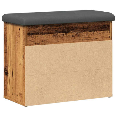 Kenkien säilytyspenkki vanhaa puuta 62x32x50 cm levy