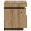 yöpöytäkaappi LED-valoilla Artisan Oak 40x39x48,5 cm