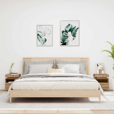 Artisan oak yöpöytäkaapit Barber 40x39x48,5cm (led-valoilla 2 kpl)