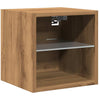 TV-seinäkaappi LED-valoilla Artisan Oak 30x28,5x30 cm