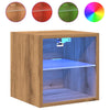 TV-seinäkaappi LED-valoilla Artisan Oak 30x28,5x30 cm