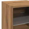 TV-seinäkaappi LED-valoilla Artisan Oak 30x28,5x30 cm