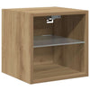 TV-seinäkaapit LED-valoilla 2 kpl Artisan Oak 30x28,5x30 cm