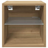 TV-seinäkaapit LED-valoilla 2 kpl Artisan Oak 30x28,5x30 cm