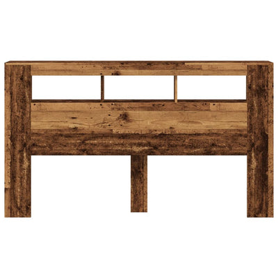 Sängynpääty led-valot Dionisios 180x18,5x103,5cm (puinen)