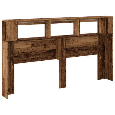 Sängynpääty led-valot Dionisios 180x18,5x103,5cm (puinen)