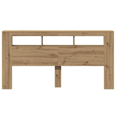 Artesaani tammi sängynpääty led-valoilla Dionisios 200x18,5x103,5cm (puu)