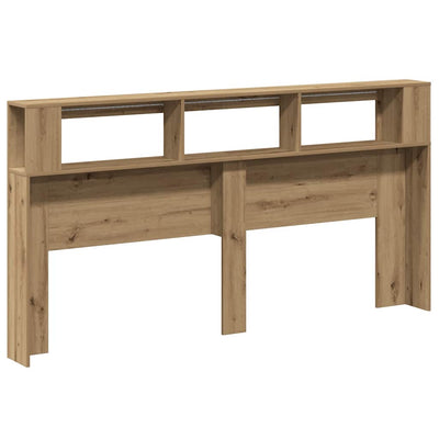 Artesaani tammi sängynpääty led-valoilla Dionisios 200x18,5x103,5cm (puu)