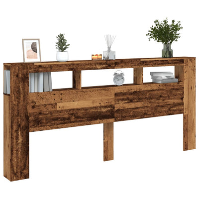 Sängynpääty led-valot Dionisios 220x18,5x103,5cm (puinen)