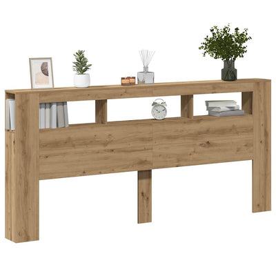 Artesaani tammi sängynpääty led-valoilla Dionisios 220x18,5x103,5cm (puu)