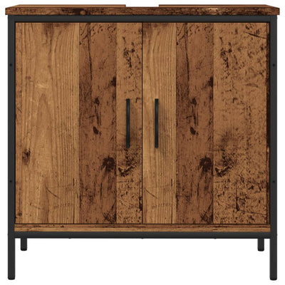 Pesuallaskaappi vanha puu 60x30x60 cm tekninen puu