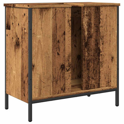 Vanha puu pesuallaskaappi Electra 60x30x60cm (puinen)